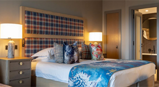 Loch View Suite with a king bed