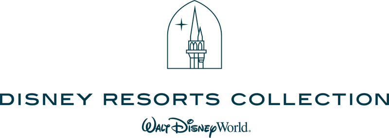 Disney Resorts Collection Walt Disney World Resort logo in black with castle spire.