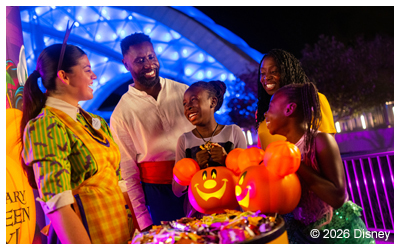  a family participating in Mickey's Not-So-Scary Halloween Party