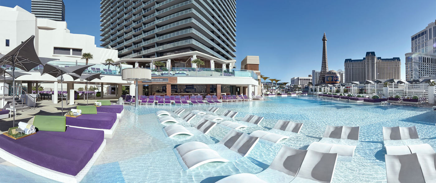 View of the lounge area in the pool
