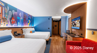 Image of two beds in a Premium-View Room.