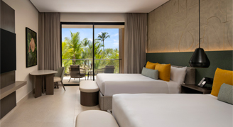 Photo of Tropical-View Room with two queen beds.