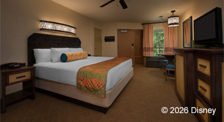King Bed Room - Mobility Accessible with Roll-In Shower