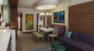 Preferred-View One-Bedroom Villa Mobility Hearing Accessible with Tub