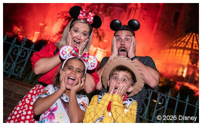 a family enjoying the photo pass experience 