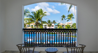 The Ocean Blue & Sand resort Pool-View Single Junior Suite.