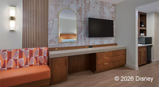 Preferred-View Deluxe Studio - One Queen Bed Hearing Accessible