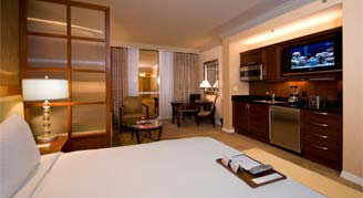 Image of a single bed in a Deluxe Suite.