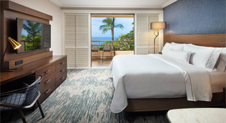 Ocean view with 1 king bed