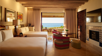 Ocean-View Corner Room with Plunge Pool - Two Queen Beds