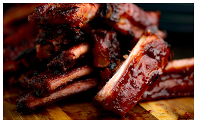 Photo of barbecue ribs.