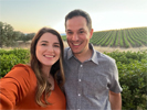 Image of a couple at a vineyard.