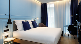 A view of the Classic Double Room with one bed.