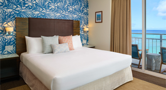 Oceanfront Room - One King Bed at Kaimana Beach Hotel