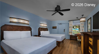 Preferred Location Room - Two Queen Beds and One Pull-Down Bed Hearing Accessible