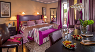 Image of a single bed in a Grand Presidential Suite.