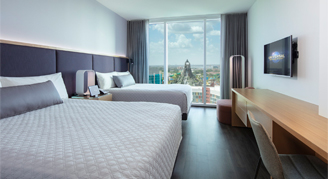 Skyline-View Room - Two Queen Beds Hearing Accessible