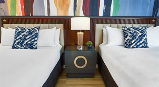 Image of two queen beds in a Guest Room.