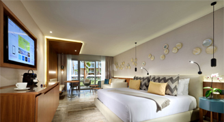 Image of a single bed in a Junior Suite.