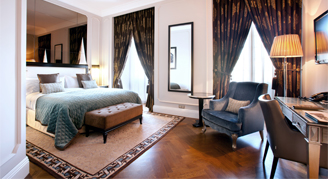 Image of a single bed in City-View Premium Room.