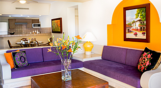 Image of a living area in Two-Bedroom Suite.