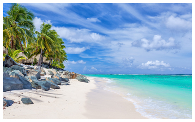 Beach in Rarotonga in the Cook Islands
