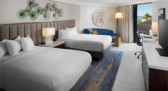 Partial-Ocean-View Two Queen Beds room