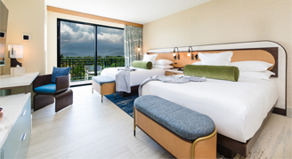 Renovated Rainforest-View Room - Two Queen Beds