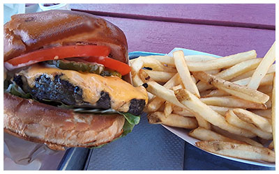 Gott's cheeseburger and fries