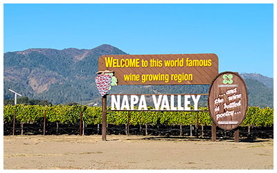 Welcome to Napa sign
