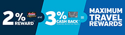  Executive Members receive a 2% reward, plus 3% when using the Costco Anywhere Visa Card By Citi
						