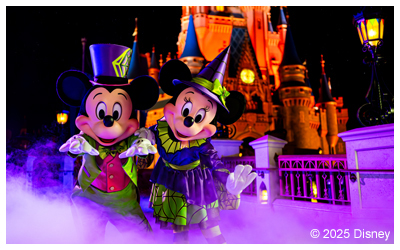 Mickey and Minnie Mouse.